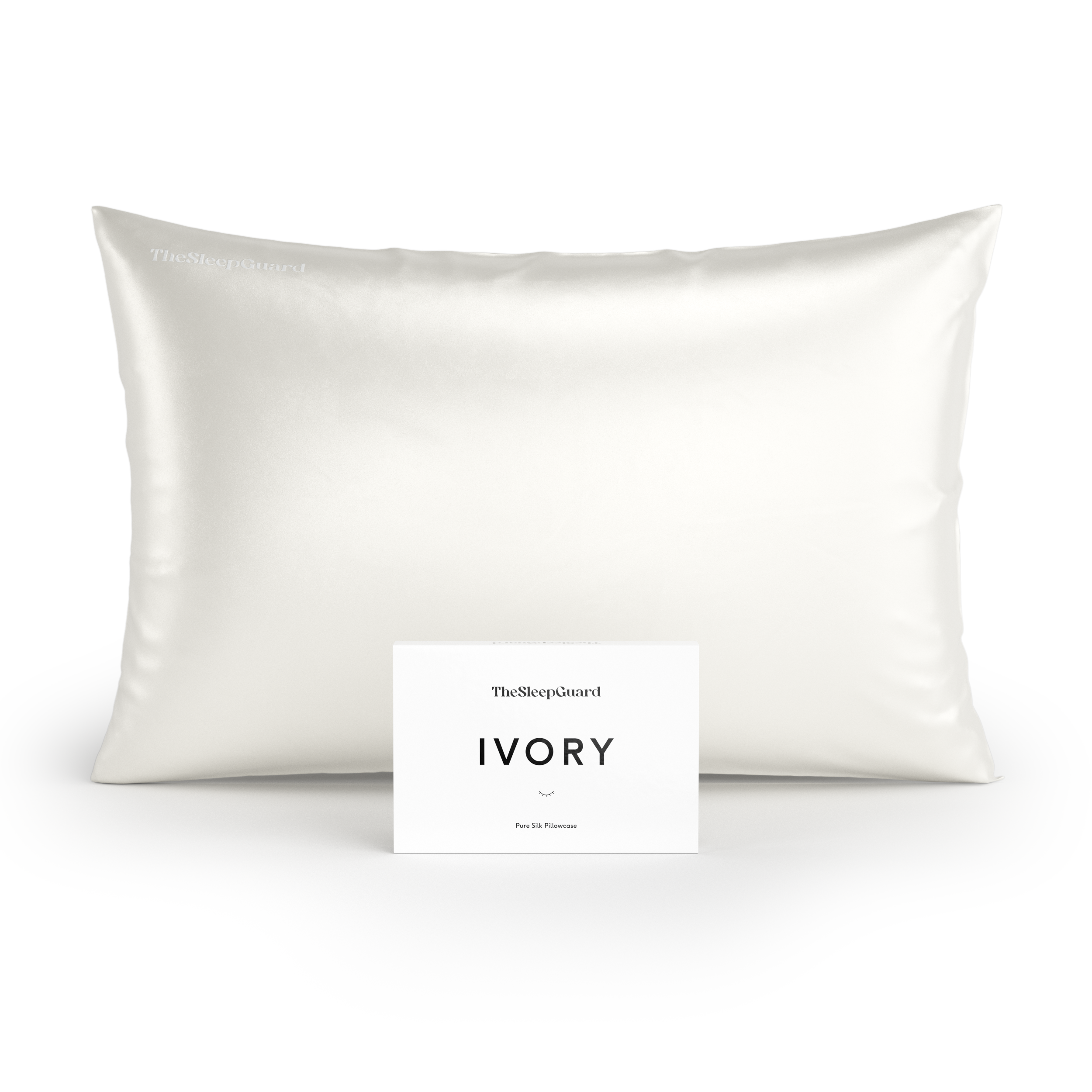 100% Mulberry Silk Pillowcase [22 Momme, 6A Grade] - Ivory White, Standard Size