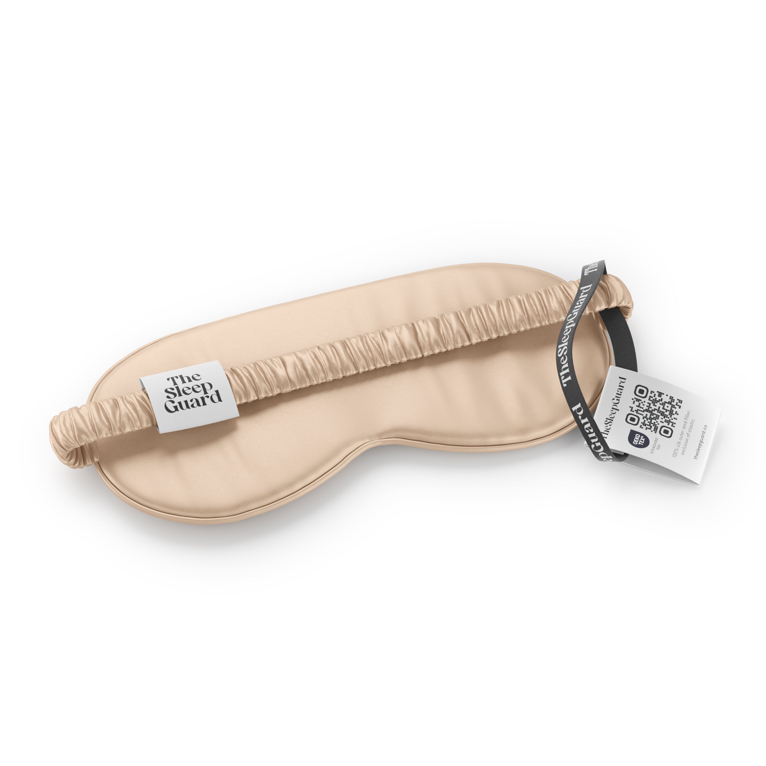 Pure Silk Sleep Mask [100% 6A Mulberry Silk, 22 Momme] - Nude Beige