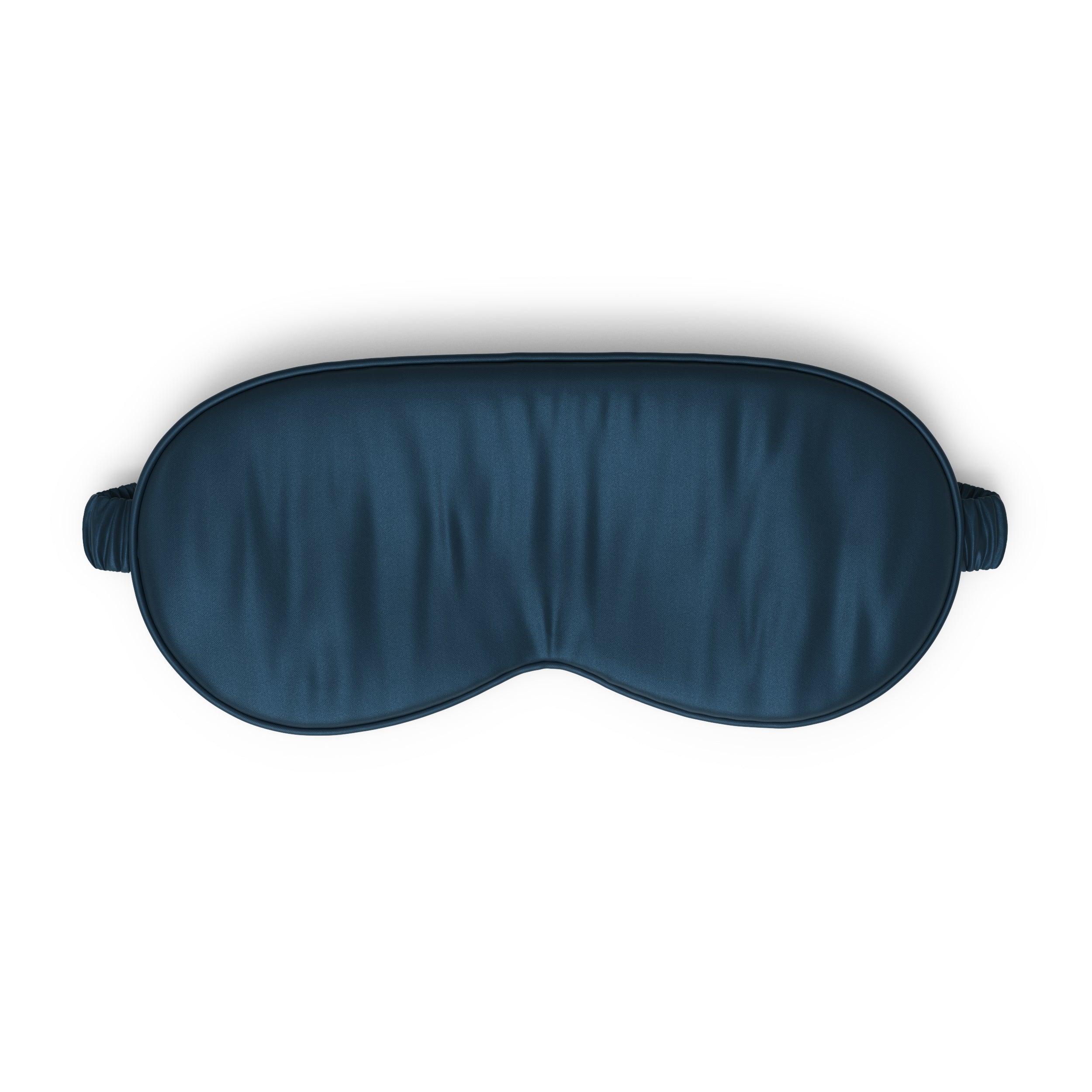 Navy blue sleep mask on a white background
