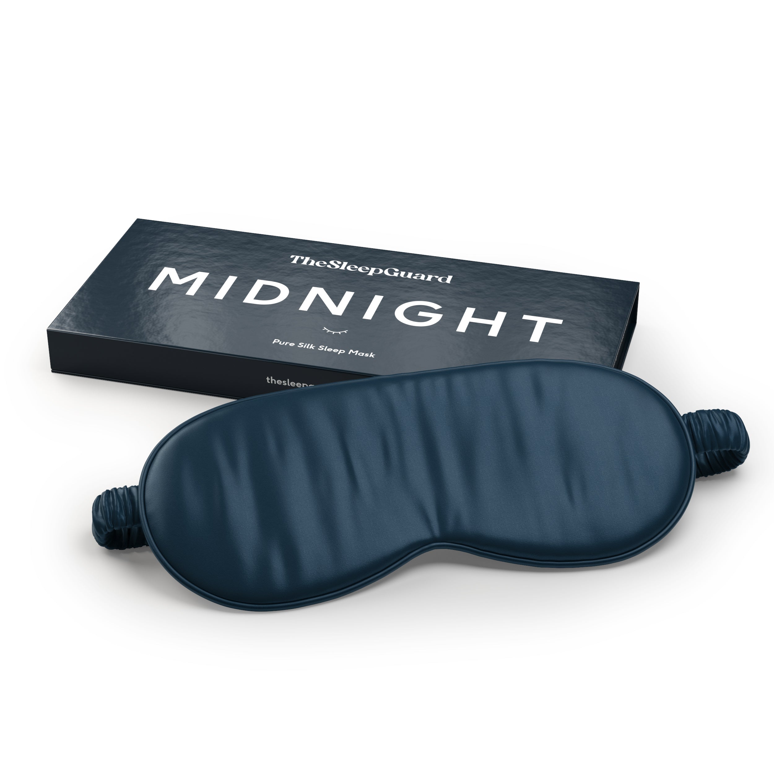 Pure Silk Sleep Mask [100% 6A Mulberry Silk, 22 Momme] - Midnight Navy